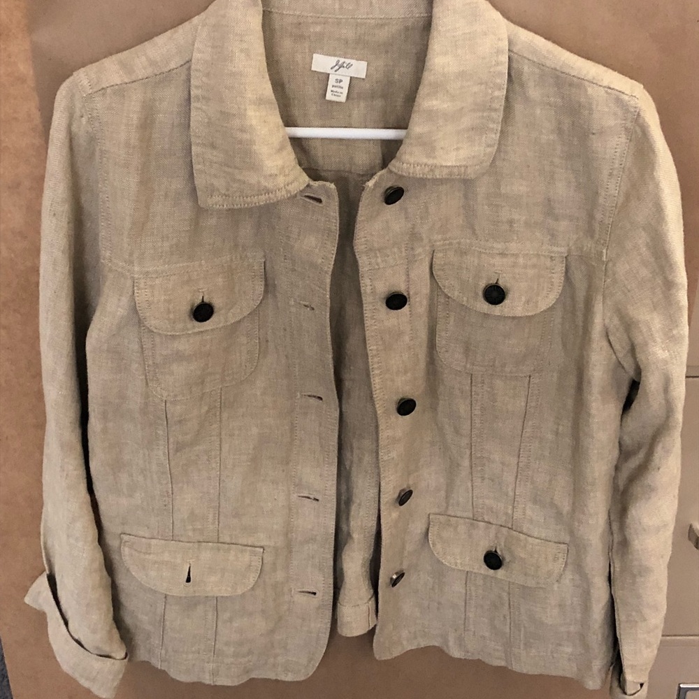 J Jill linen jacket SP
